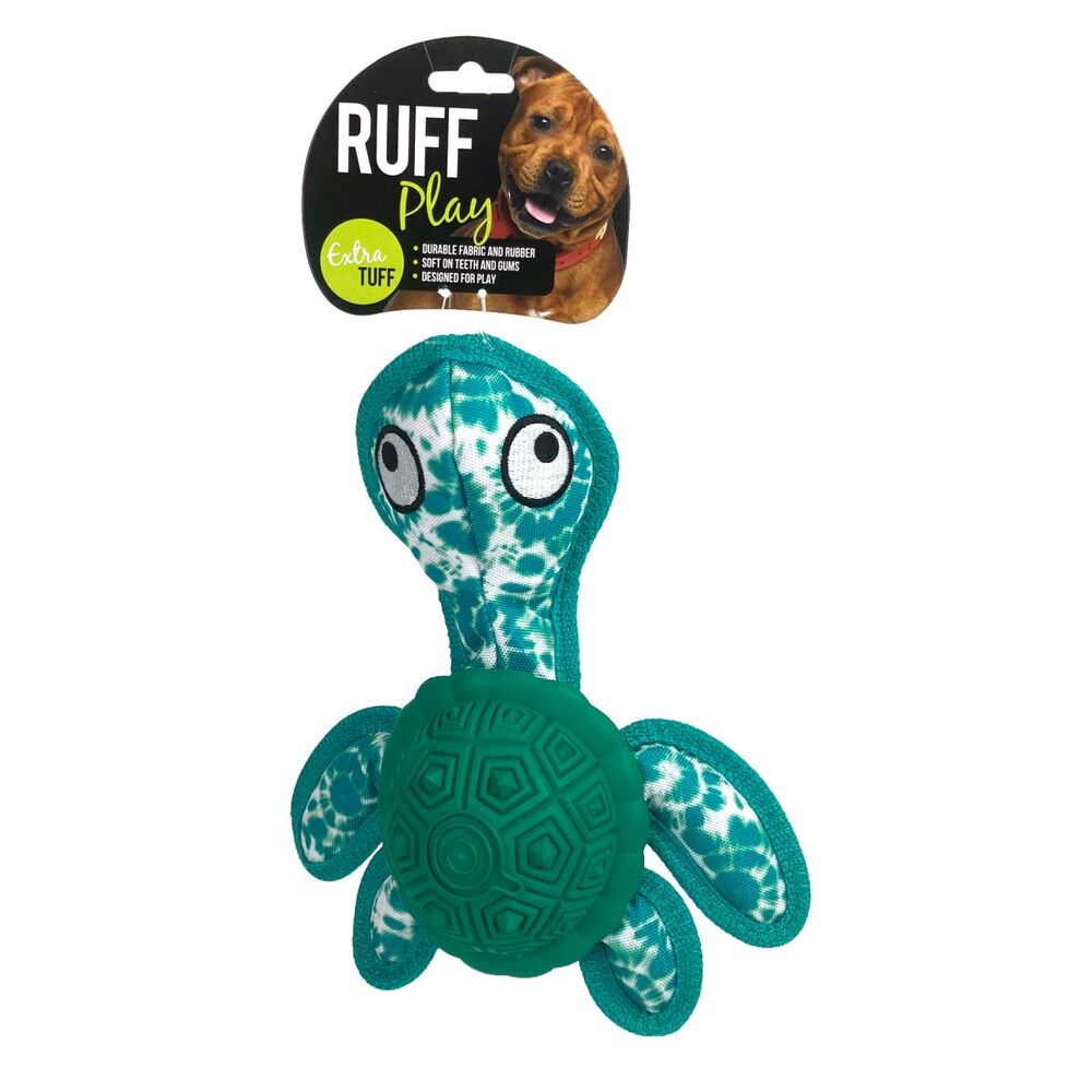 Play Ruff Dog Ruff Play Turtle With Rubber Shell Dog Toy - Pet City