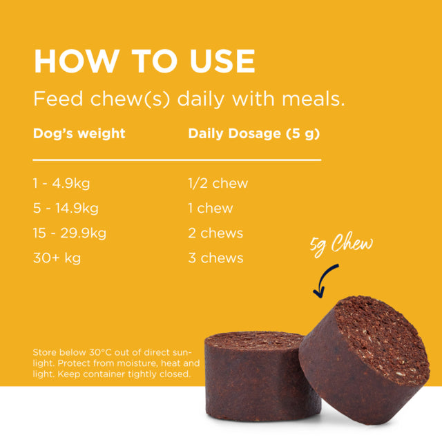 Blackmores PAW Complete Calm Chews for Dogs, Calming Chews for Large Dogs, Helps With Stress in Large Dogs, Blackmores for pets, Pet Essentials Warehouse