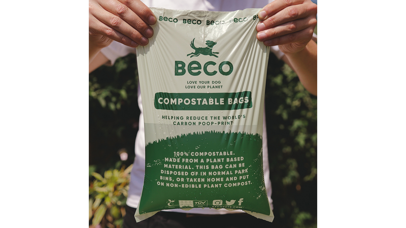 Beco Plant Based Compostable Poop Bags, Beco compostable bags, pet essentials warehouse