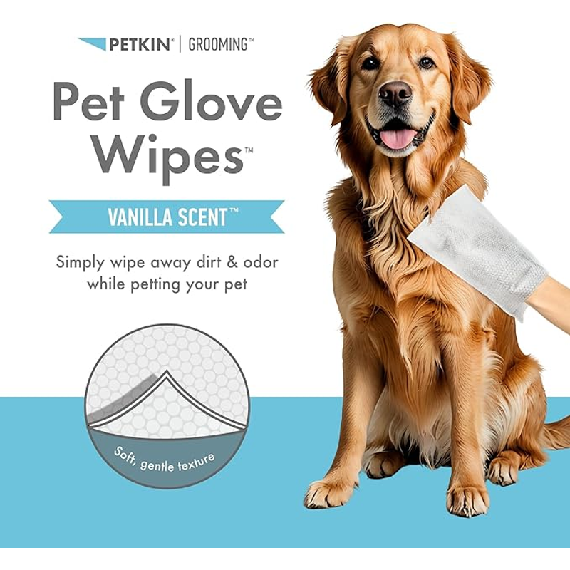 Petkin Pet Glove Wipes