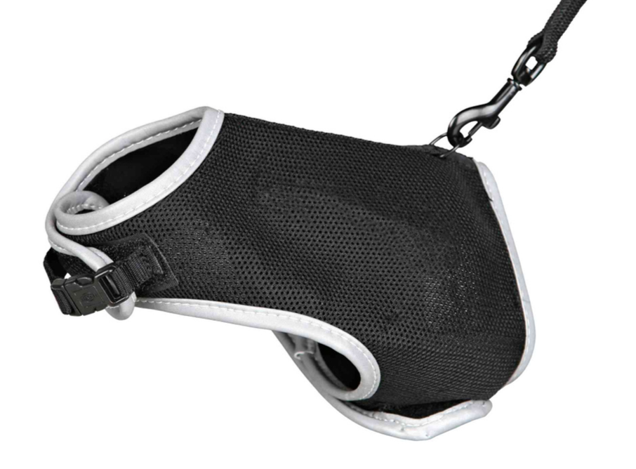 Trixie Soft Harness For Cats, Soft cat hareness, harness and lead set for cats, Pet Essentials Warehouse, Black harness