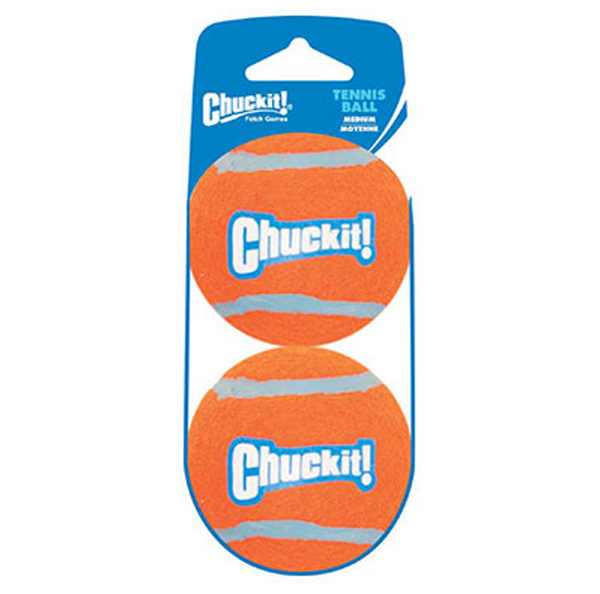 Chuckit! Tennis Ball Medium Twin Pack, Pet Essentials Warehouse,