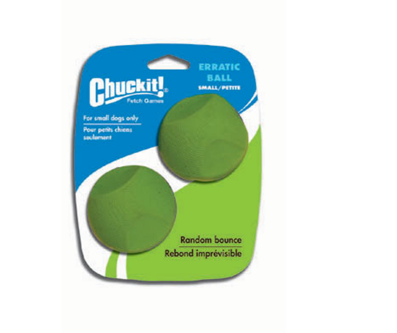 Chuckit! Erratic Ball twin pack small, pet essentials warehouse