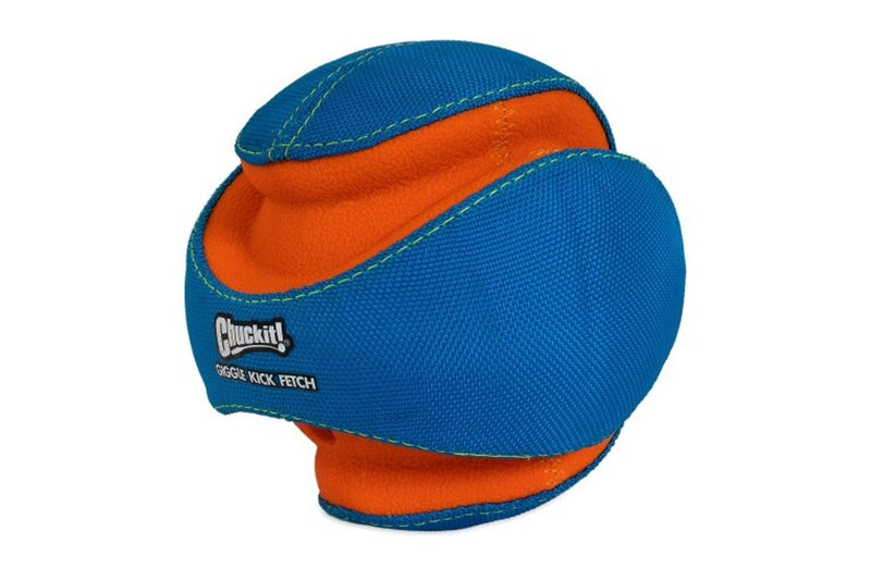 Chuckit! Giggle Kick Fetch Ball side view Dog Toy, pet essentials warehouse