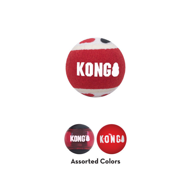 Kong Signature Balls Fetch large assorted colours, pet essentials warehouse