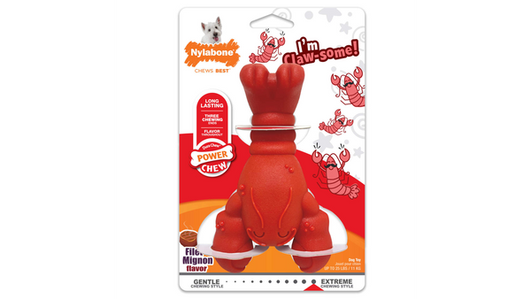 Nylabone Power Chew Lobster Dog Toy, Large Dog Chew Toy, Power Chew toy, Pet Essentials Warehouse. Small Dog Chew 
