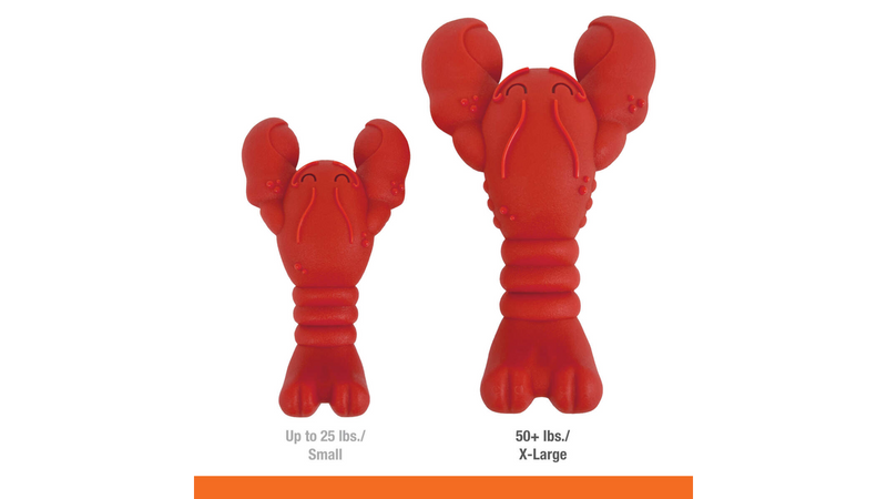 Nylabone Power Chew Lobster Dog Toy, Large Dog Chew Toy, Power Chew toy, Pet Essentials Warehouse, Size Difference poster