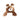 Snuggle Friends Flatties Brown Spotted Bear Dog Toy, Bear Plush toys, Pet City