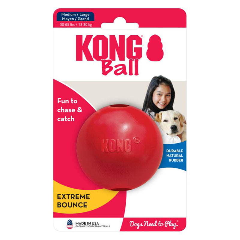 Kong Ball Dog Toy Medium, kong classic red dog ball toy, pet essentials warehouse, pet essentials warehouse