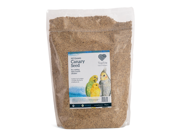 Topflite Canary Seed 5kg bag, topflite bird seed, pet essentials warehouse