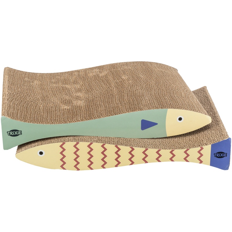 Trixie Cardboard Scratcher Fish, two pack of scratcher, scratcher for cats, pet essentials warehouse
