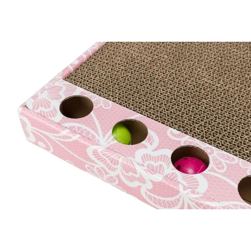 Trixie Cardboard Scratcher with ball track, cat toys, toys for cats, pet essentials warehouse
