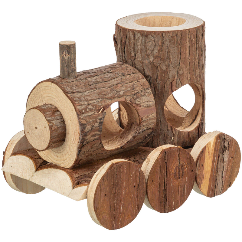 Trixie Levin Wooden Train, Small pet toys, toys for small pets, small pet accessories, Rat toys, mince toys, Pet Essentials Warehouse 