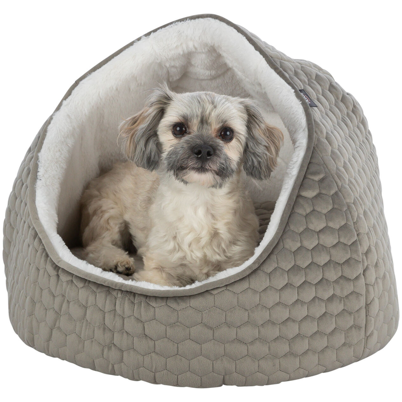 Trixie Livia Cave Bed Taupe dog bedding, beds for small dogs, Pet Essentials Warehouse