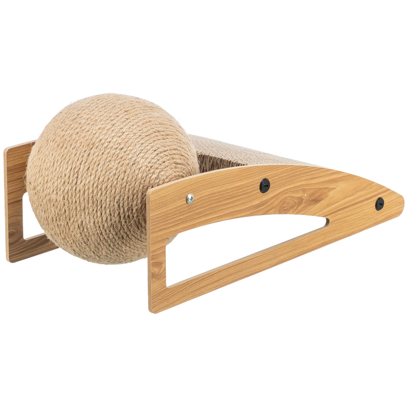 Trixie Scratching Ramp Cardboard with Jute Ball, Cat toys, toys for cats, pet essentials warehouse