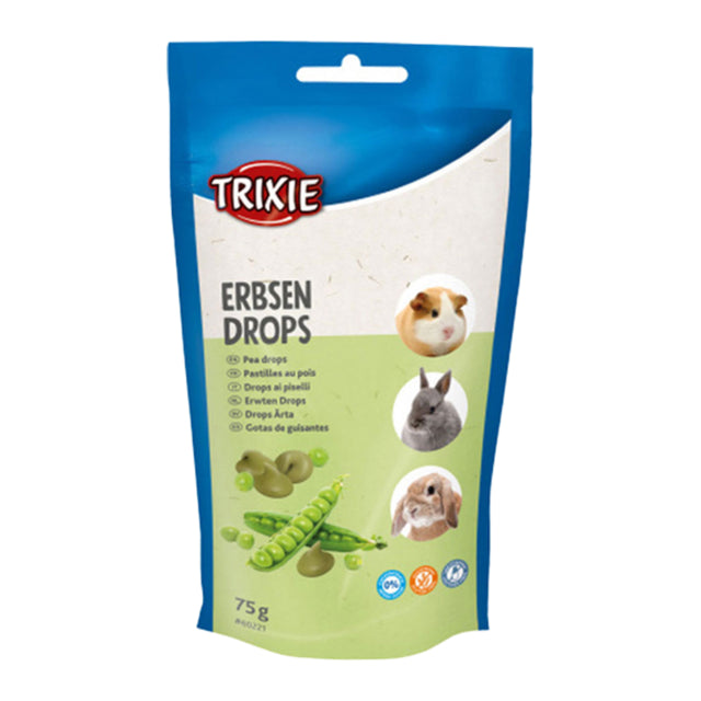 Trixie Vitamin Drops Pea Small Pet Treats packaging, pet essentials warehouse