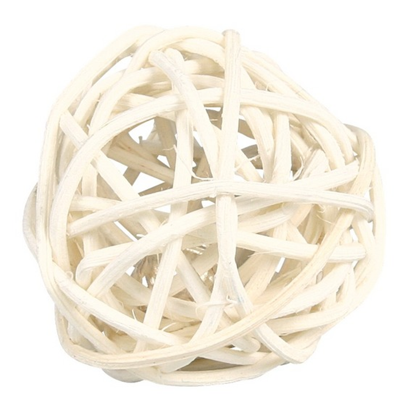 Trixie Wicker Ball with Bell Small Pet Chew Toy, Chew Toys for rabbits, pet essentials warehouse