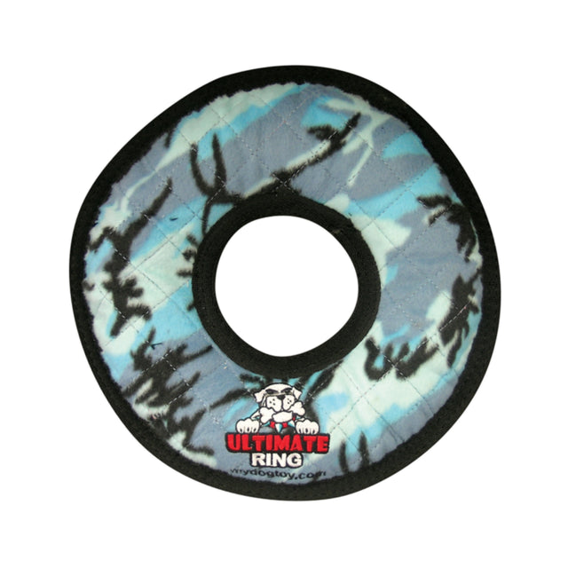 Tuffy Ring Ultimate Camo Blue Dog Toy, Tuufy ring, pet Essentials Warehouse