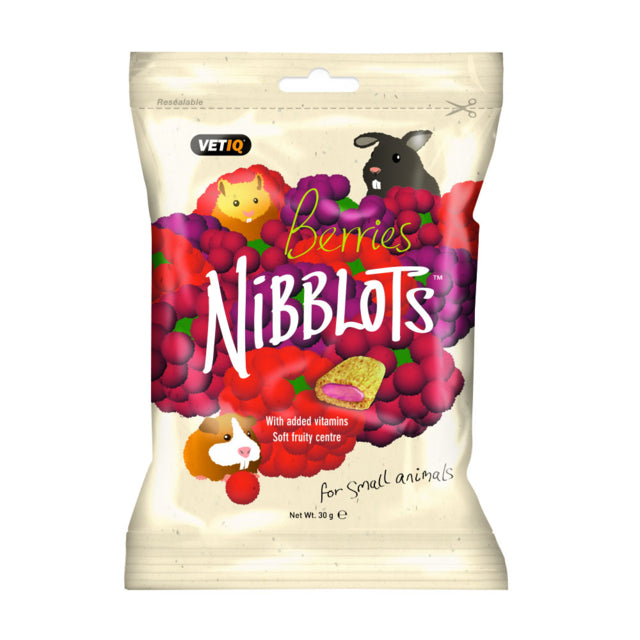 VetIQ Nibblots Berries Small Pet Treats, Small pet treats, Treats for small pets, Berry treats, Pet Essentials Warehouse