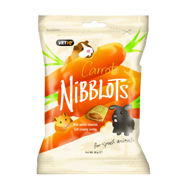 VetIQ Nibblots Carrot Small Pet Treats, Nibblots Treats for rabbits, Carrot treats, Pet Essentials Warehouse