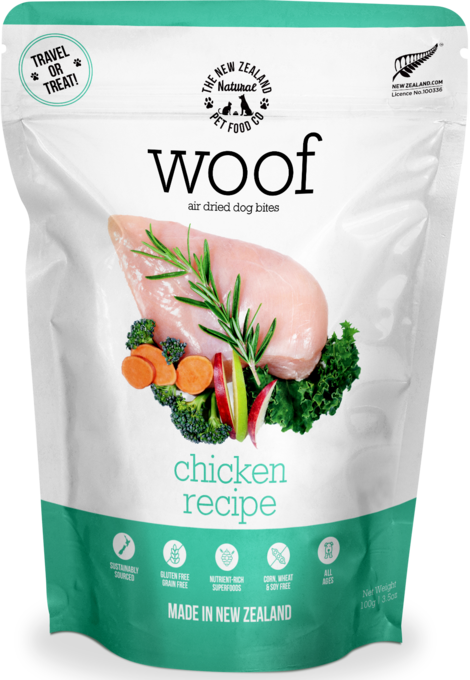 Woof Air Dried Chicken Dog Treats, Woof dog treats, Treats for dogs, Pet Essentials Warehouse
