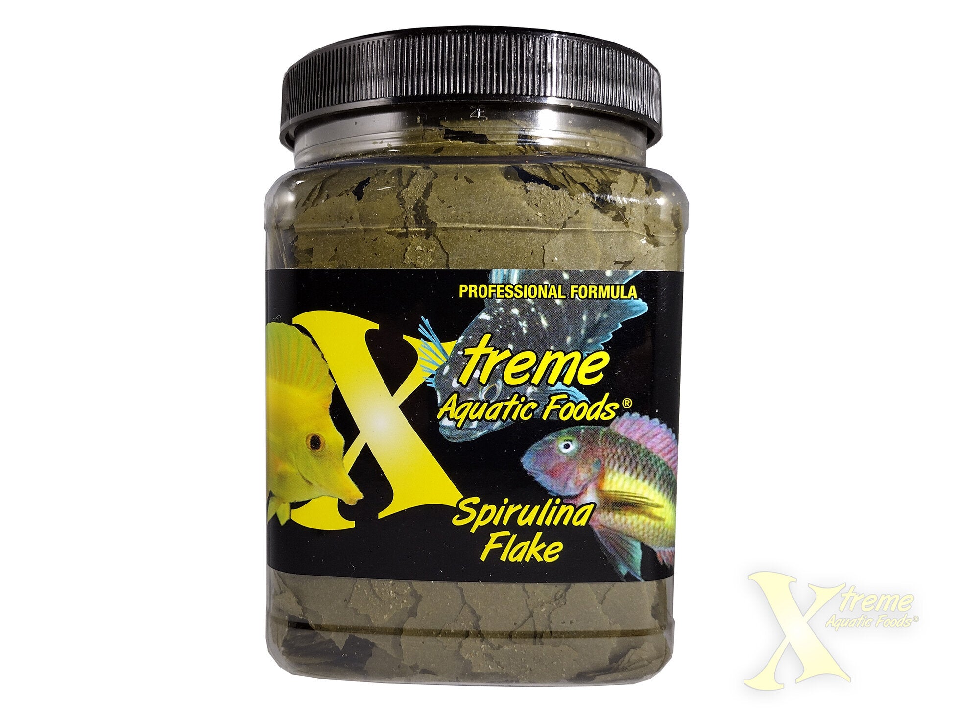 Xtreme Spirulina Flake Fish Food 35oz front