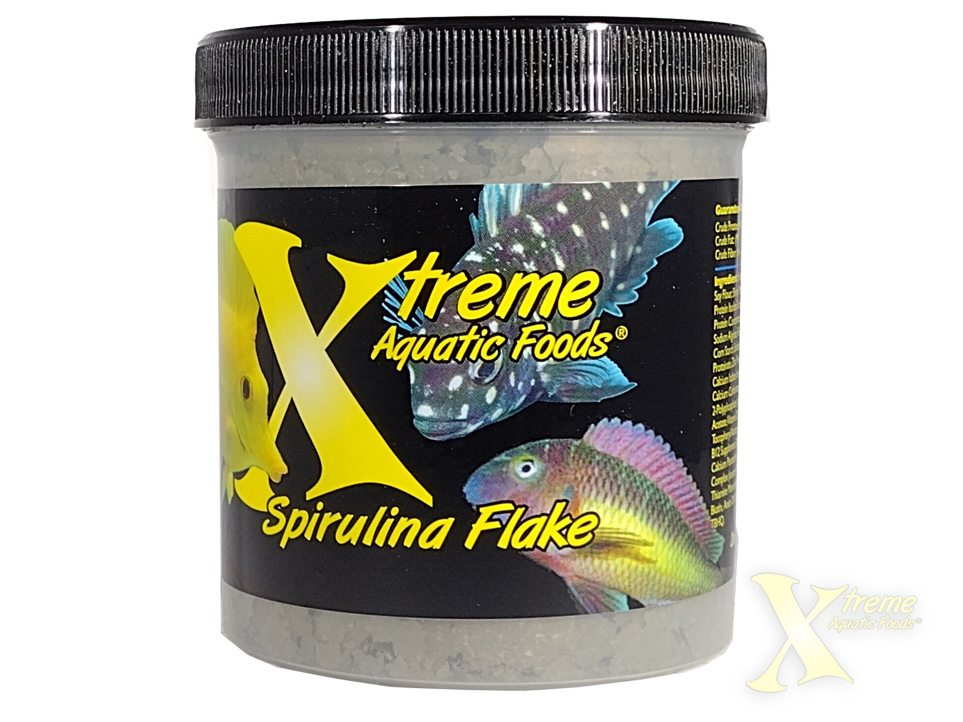 Xtreme Spirulina Flake Fish Food 2oz jar