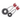 Two black tire toys with a rope and Playmates tags on a white background, pet Essentials Warehouse