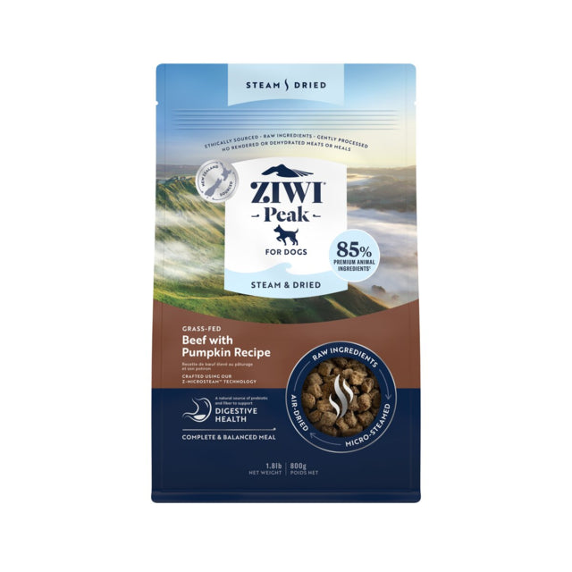 ZIWI Beef Steam & Dried Dog Food, Ziwipeak dog food, Food for dogs, Pet Essentials Warehouse
