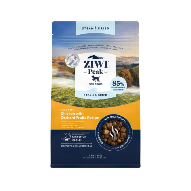 ZIWI Chicken Steam & Dried Dog Food, Dog food, food for dogs, Ziwipeak dog food, nz made dog food, Pet Essentials Warehouse