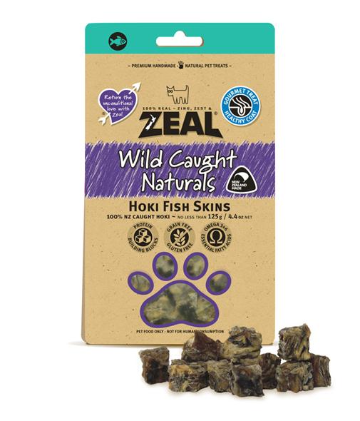 Zeal Hoki Fish Cat Treats, Cat Treats, Wild Caught treats, Natural cat Treats, Hoki Fish skin, Pet Essentials Warehouse