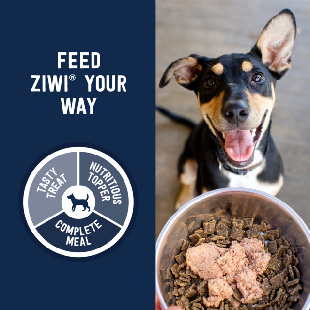 Ziwi Beef Wet Dog Food, Ziwi peak, New Zealand Made, all life stage dog food, Beef dog food, can dog food, Pet Essentials Warehouse, Peakprey Recipes, Grainfree dog food, Poster