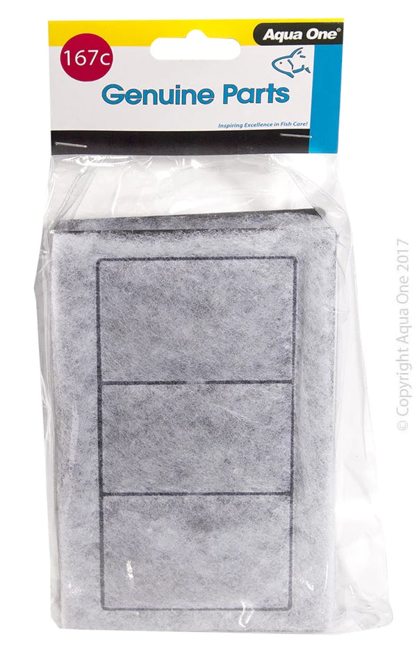 Aqua One Carbon Cartridge - LifeStyle 76/94 (2pack), 167c, Aqua one filters. Pet Essentials Warehouse