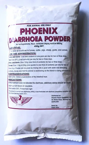 Phoenix Diarrhoea Powder, Horse Diarrhoea Powder, Cattle Diarrhoea Powder, Farm animal Diarrhoea Powder, Pet Essentials Warehouse