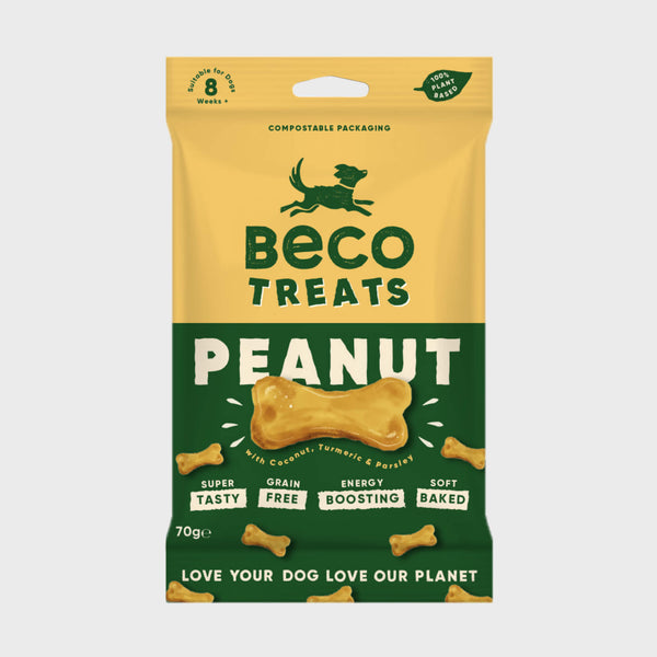 Beco Dog Treats Peanut, Grainfree dog treats, soft baked dog treats, super tasty dog treats, Beco treats, Dog Treats, Pet Essentials Warehouse