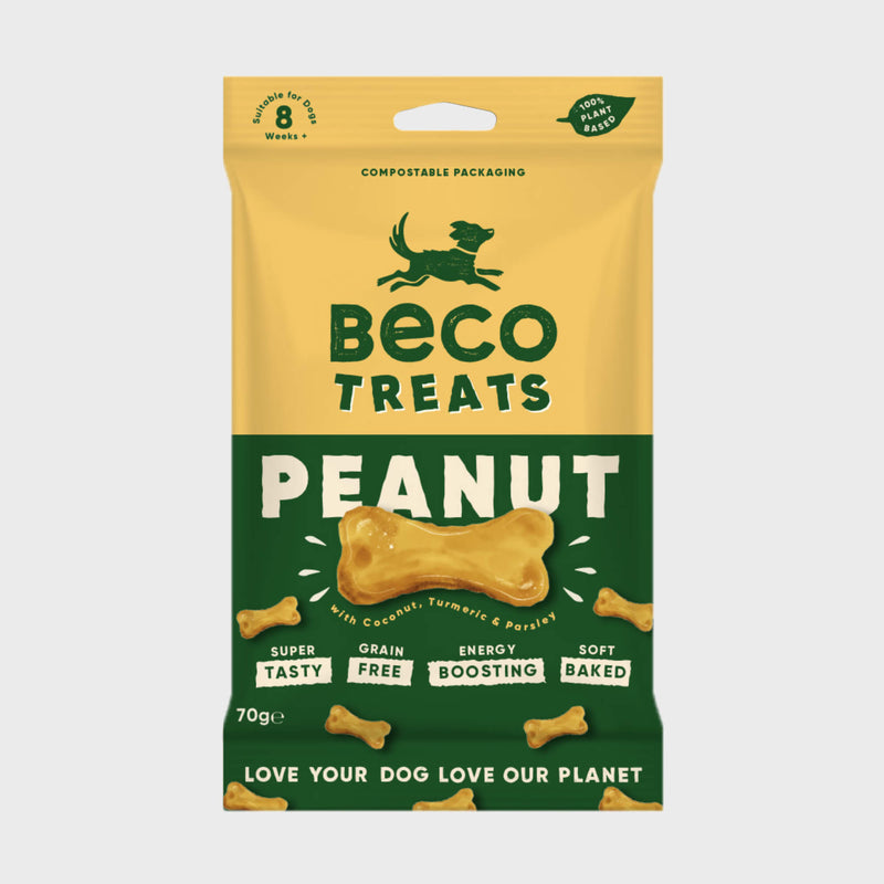 Beco Dog Treats Peanut, Grainfree dog treats, soft baked dog treats, super tasty dog treats, Beco treats, Dog Treats, Pet Essentials Warehouse