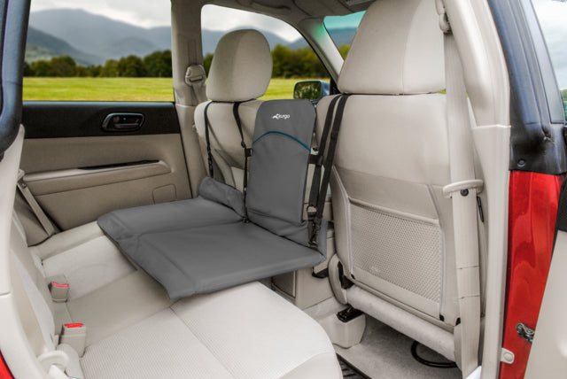 Kurgo Rover Backseat Bridge Reversible, folded up back seat cover, Pet Essentials Warehouse