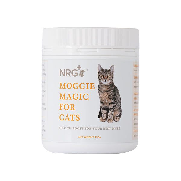 NRG Moggie Magic. Health boost for cats, New Zealand made for cats, Pet Essentials Warehouse