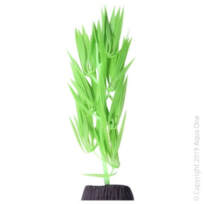 Aqua One Flexiscape Nautae Digitos Green Medium, Plastic Plants for fish tanks, Fish Tank Deco, Pet Essentials Warehouse