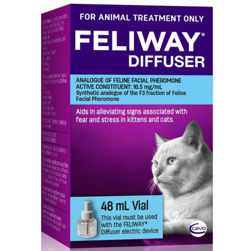 Feliway Diffuser Refill, aids in stress in cats and kittens, Cat and kitten stress, Pet Essentials Warehouse
