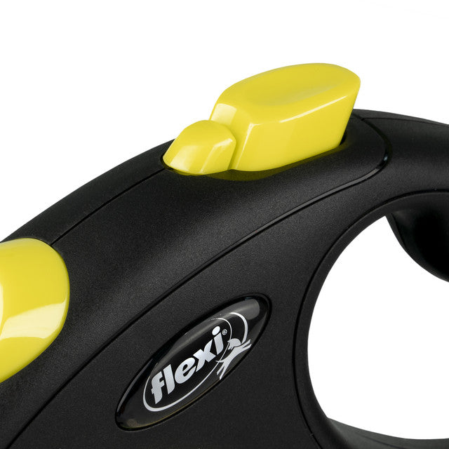 Flexi New Neon Retractable Tape Lead with lock button, pet essentials warehouse