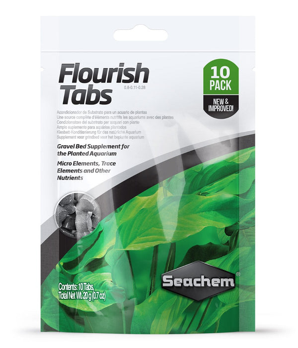 Seachem Flourish Tabs 10pack for aquarium plants, pet essentials warehouse