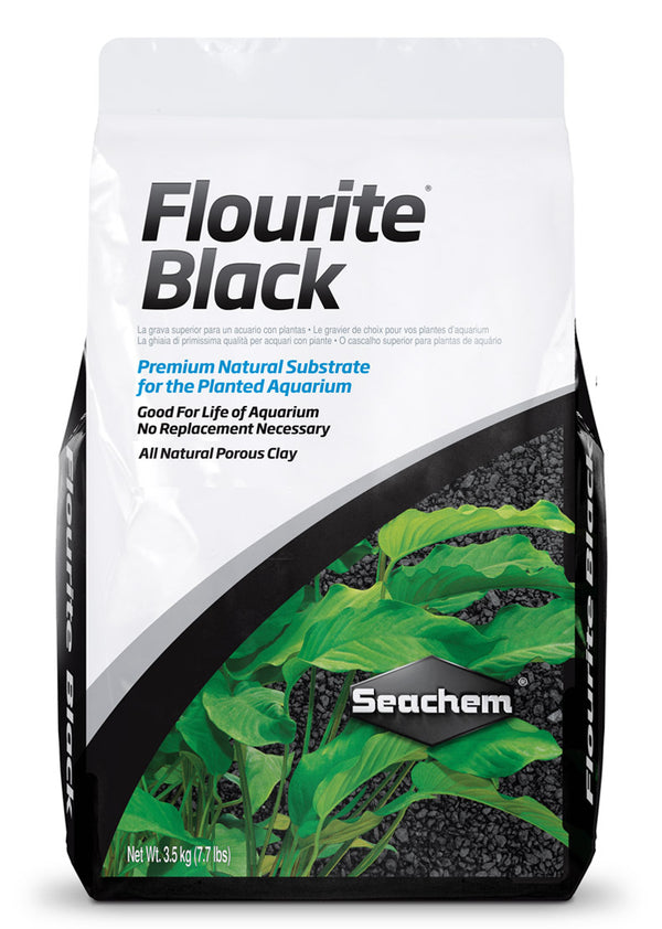 Seachem Flourite Black Aquarium Plant Gravel 3.5kg bag, pet essentials warehouse