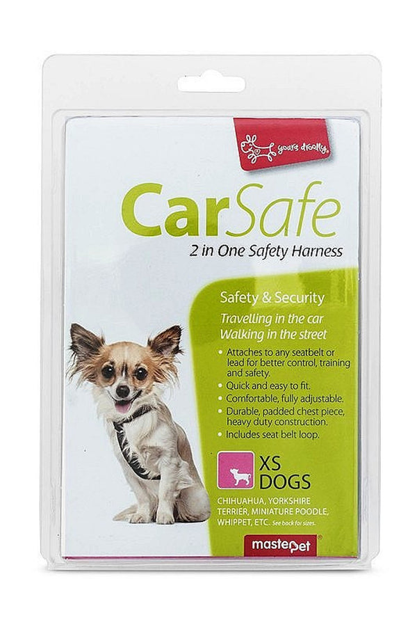 Yours Droolly Dog Car Harness xs small, in car harness for small dogs, pet essentials warehouse,