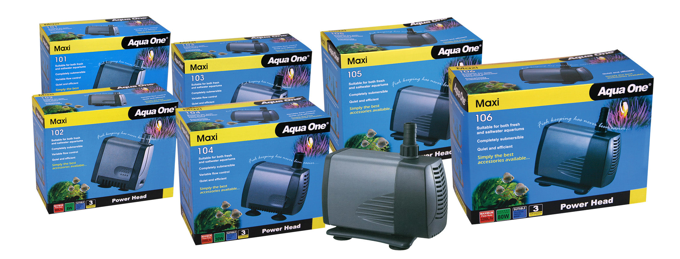 Aqua One Maxi Powerhead Water Pump group, pet essentials warehouse