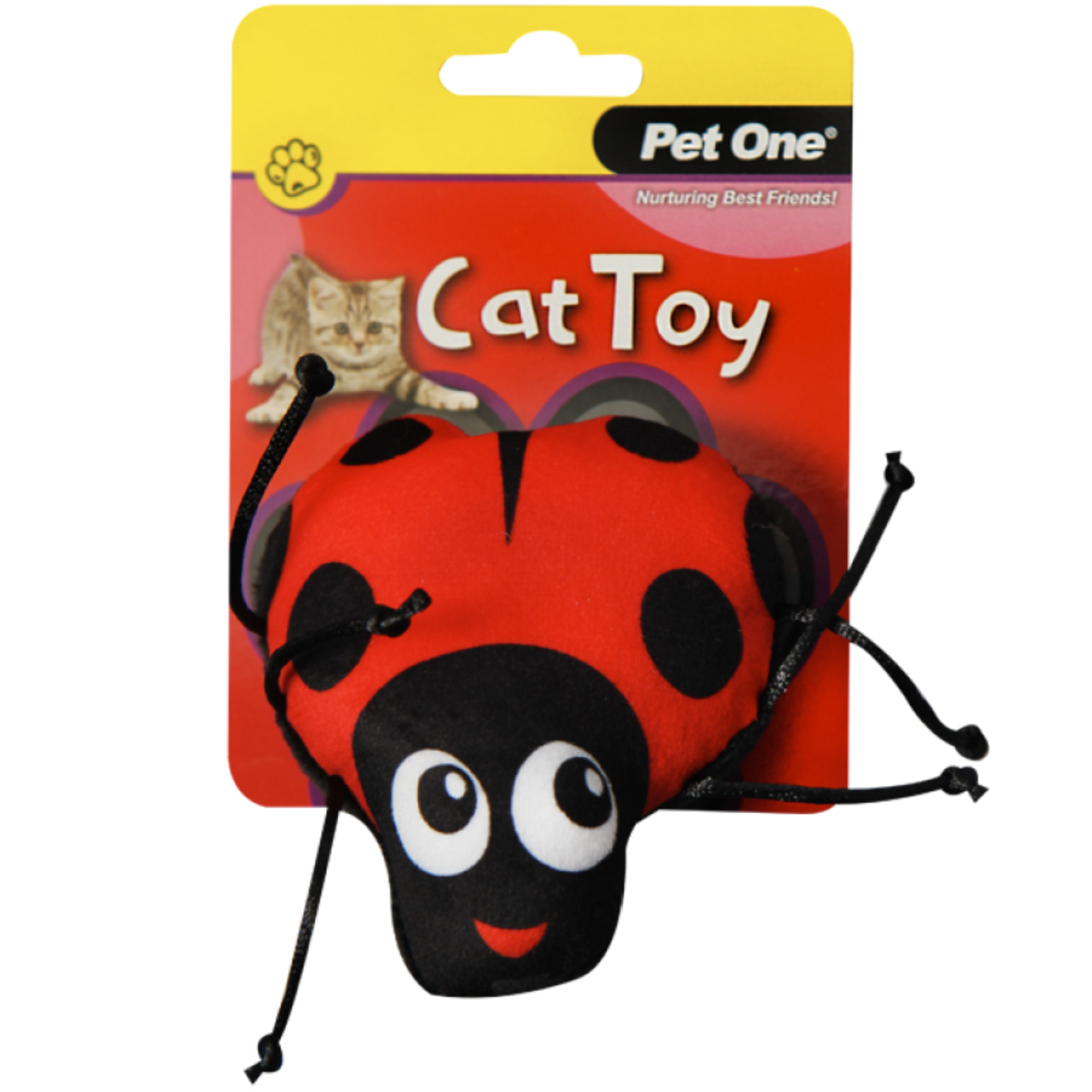 pet one ladybug, Ladybug cat toy, cat toys, toys for cats, pet essentials warehouse
