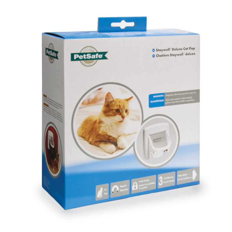 Staywell Magnetic 4 Way Locking Cat Door, cat door, doors for cats, pet essentials warehouse