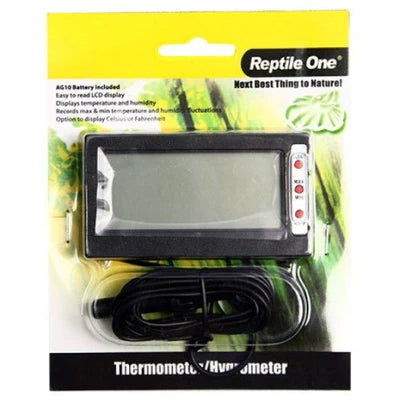 Reptile One Thermometer Hygrometer External with Probe, Reptile one, Pet Essentials Warehouse