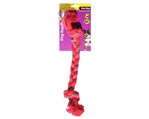 Pet One Braided Rope With Knots 35cm, kiwipetz.kiwi, pet essentials napier, pet essentials hastings, petstock, rope toys for dogs, rope braded toy for puppies, Rope toys nz,