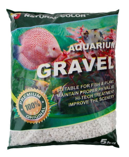 Aquarium Gravel Natural White 3-5mm 1kg